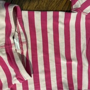 Hanna Anderson Pink and White Striped pajamas